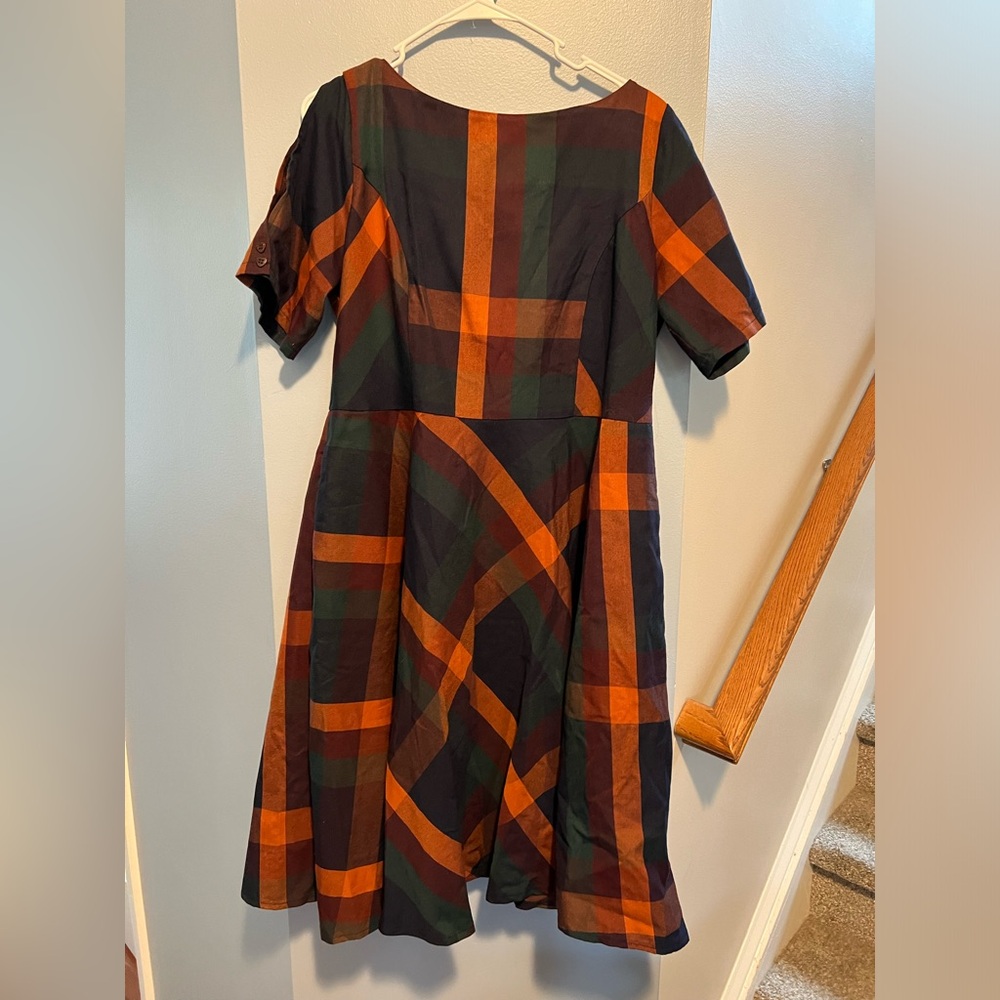 Banned Retro 2XL tartan plaid dress. BNWT.